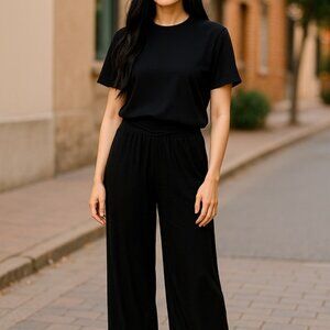 145 WOMENS BLACK XXL HI-RISE PANTS BY LOCOOWAI